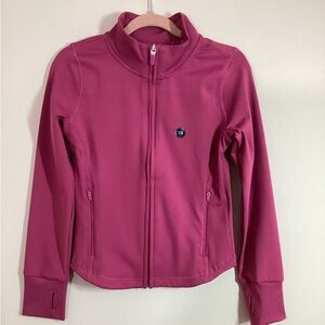 NWT Abercrombie Kids YPB 7-8 Girls Pink Activewear Full Zip Jacket Breathable